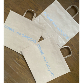コムデギャルソン(COMME des GARCONS)の送料込 非売品 コムデギャルソンショッパーショップバッグ袋大サイズ3枚セット新品(ショップ袋)