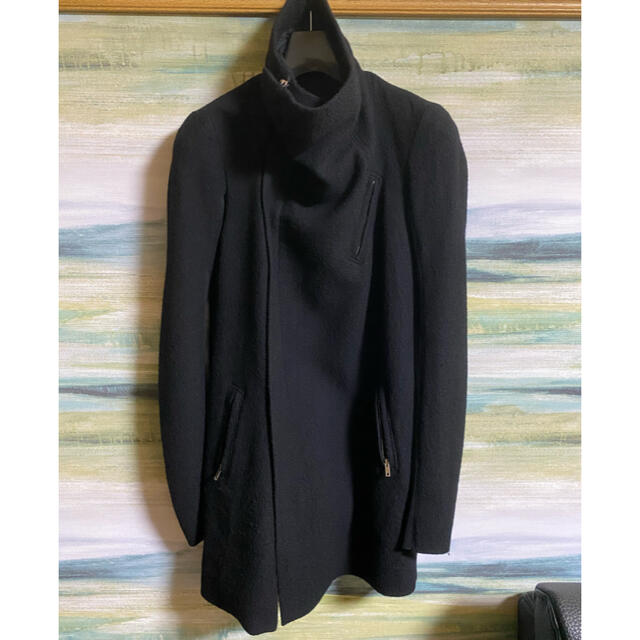 Rick Owens リックオウエンス ハイネック ウールコート - www