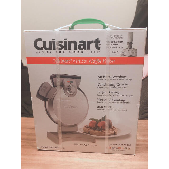 【新品未使用】Cuisinart 縦型ワッフルメーカー　WAF-V100J | フリマアプリ ラクマ