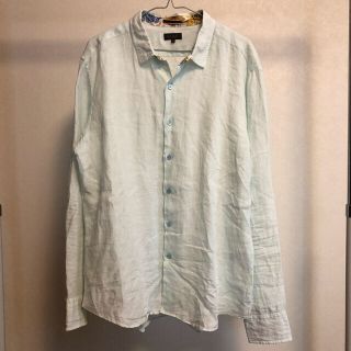 ポールスミス(Paul Smith)の古着　ポールスミス　麻素材ね柔らかなボタンシャツ◇ＸＬサイズ◇M-0120(シャツ)