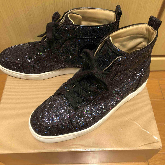 正規 Christian Louboutin ルブタン グリッター スニーカー