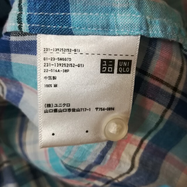 UNIQLO(ユニクロ)の七分袖★チェックシャツ レディースのトップス(シャツ/ブラウス(長袖/七分))の商品写真