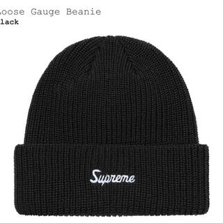 シュプリーム(Supreme)のsupreme loose gauge beanie black 21ss(ニット帽/ビーニー)