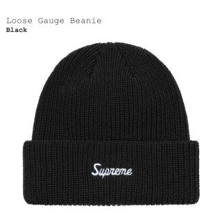 シュプリーム(Supreme)のsupreme loose gauge beanie black 21ss(ニット帽/ビーニー)