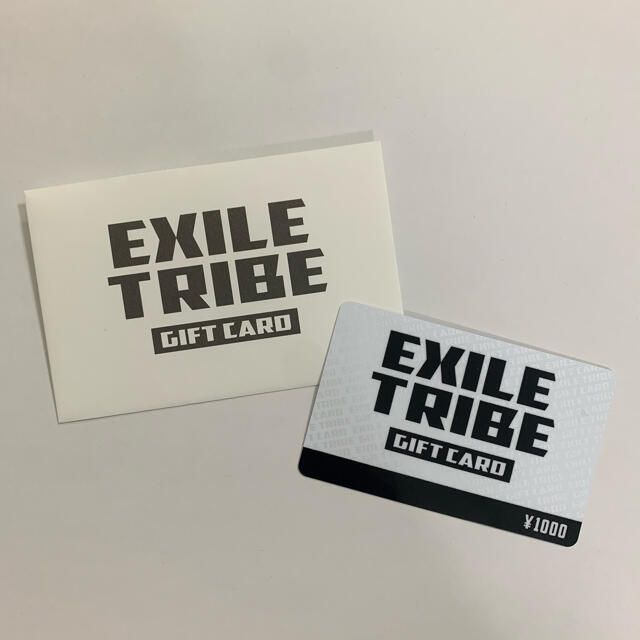 EXILE TRIBE(エグザイル トライブ)のEXILE TRIBE ギフトカード  ¥1000 エンタメ/ホビーのタレントグッズ(ミュージシャン)の商品写真