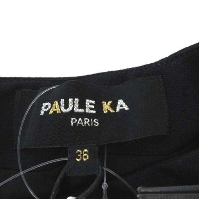 PAULE KA(ポールカ)のポールカ PAULE KA 近年モデル ワンピース ひざ丈 バイカラー 長袖 ス レディースのワンピース(ひざ丈ワンピース)の商品写真