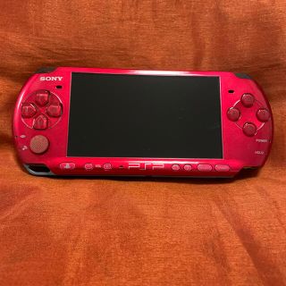 PlayStation Portable - 動作品 PSP-3000 ゲーム機 psp 本体 赤 レッド