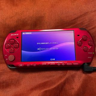 A1-068 PSP3000 プレステーションポータブル ゲーム機本体 レッド