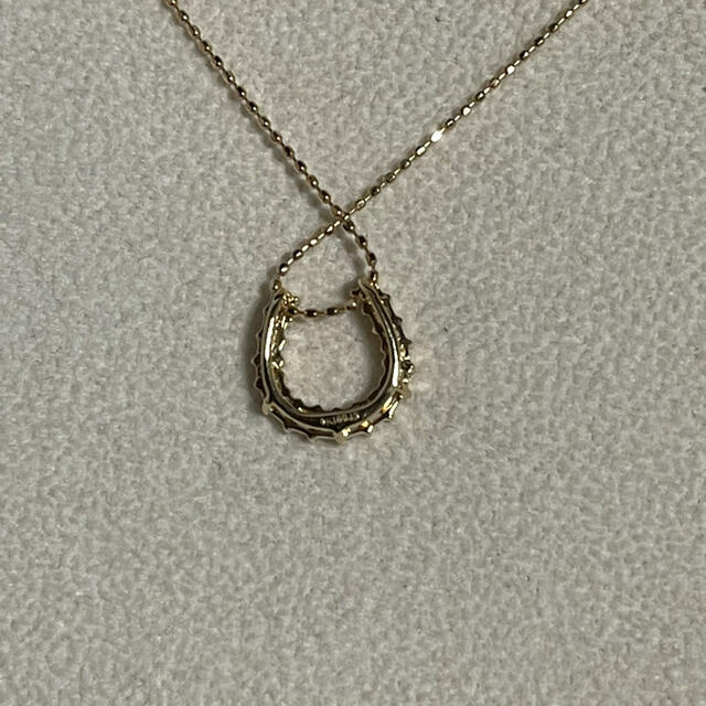 K18 ダイヤモンド　ホースシュー　馬蹄　ネックレス レディースのアクセサリー(ネックレス)の商品写真