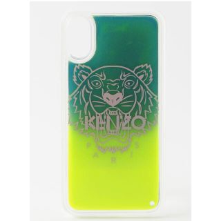 ケンゾー(KENZO)の【KENZO】スマホケース TIGER HEAD SAND 蛍光(iPhoneケース)