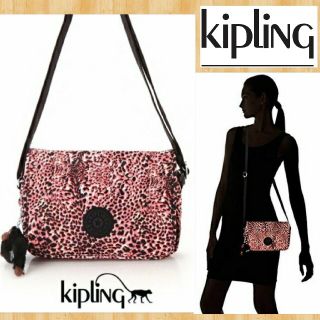 キプリング(kipling)のkipling キプリング 新品 ショルダーバッグ ピンク アニマル(ショルダーバッグ)