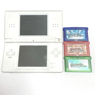 ニンテンドーDS(ニンテンドーDS)のDS Lite+ポケモンソフト(サファイア/ファイアレッド/エメラルド)(携帯用ゲーム機本体)