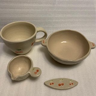 中村佳菜子　さくらんぼ4点セット(食器)