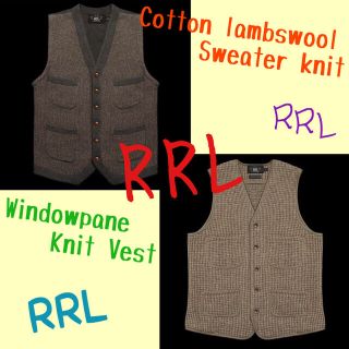 ダブルアールエル(RRL)のRRL ベスト / ラルフローレン コート デニム セーター レザー ジャケット(ベスト)