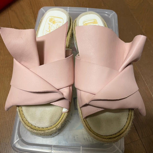 ウェッジソール リボン サンダル　✨ レディースの靴/シューズ(サンダル)の商品写真