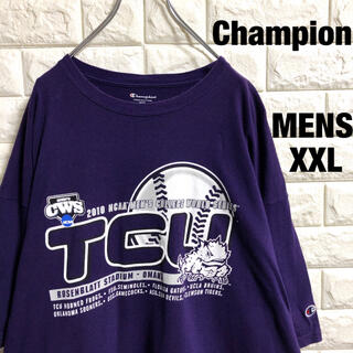 チャンピオン(Champion)のチャンピオン　カレッジベースボールプリント　半袖Tシャツ　メンズXXLサイズ(Tシャツ/カットソー(半袖/袖なし))