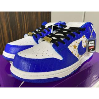 シュプリーム(Supreme)のSupreme NIKE SB DUNK LOW OG QS 青 US10(スニーカー)