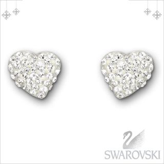 スワロフスキー(SWAROVSKI)のスワロフスキーハートピアス☺︎訳あり特価！(ピアス)