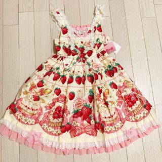 アンジェリックプリティー(Angelic Pretty)のAngelic Pretty Strawberry Whip  JSK いちご(ひざ丈ワンピース)