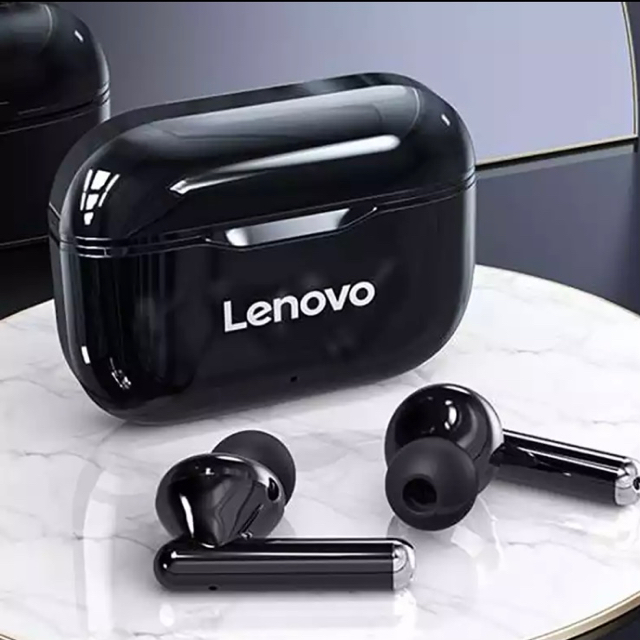 Lenovo(レノボ)の【新品未開封】　Lenovo Live Pods LP1 ブラック スマホ/家電/カメラのオーディオ機器(ヘッドフォン/イヤフォン)の商品写真