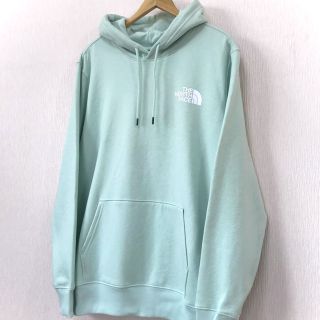 新品!!海外限定パステルグリーンノースフェイス Box Logo ビッグパーカー