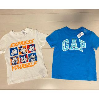 ベビーギャップ(babyGAP)の新品 100cm 2枚セット ギャップ  GAP Tシャツ ディズニーミッキー(Tシャツ/カットソー)