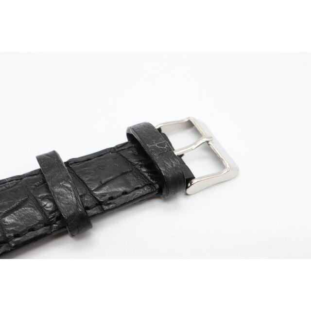 G-SHOCK(ジーショック)のBGD5000用クロコベルト ベビーG用 アダプタ不要 ワニ革 ブラック メンズの時計(レザーベルト)の商品写真