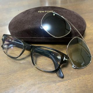 トムフォード(TOM FORD)のTOM FORD トムフォード 伊達メガネ メガネ サングラス 黒マーブル(サングラス/メガネ)