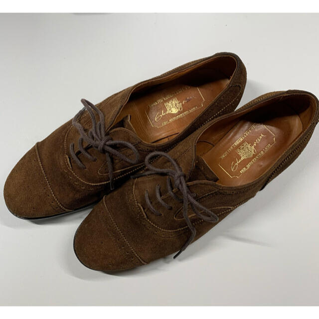 EDWARD GREEN レディース セミブローグ ローファー+革靴