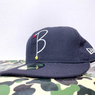 アベイシングエイプ(A BATHING APE)のBAPE B ロゴ NEW ERA ニューエラ 7 1/2 Cap NIGO期(キャップ)