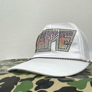 アベイシングエイプ(A BATHING APE)のKISS ロゴ ラインストーン キャップ NIGO期(キャップ)