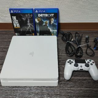 ソニー(SONY)のPlayStation4 500GB CUH-2200 ホワイト  ソフト付き(家庭用ゲーム機本体)