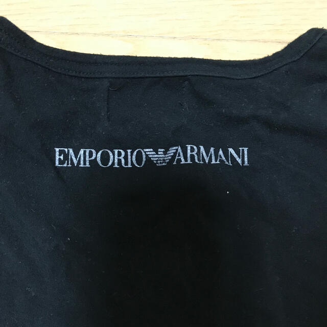 Emporio Armani(エンポリオアルマーニ)の未使用 EMPORIO ARMANI 黒 長袖Tシャツ Lサイズ メンズのトップス(Tシャツ/カットソー(七分/長袖))の商品写真