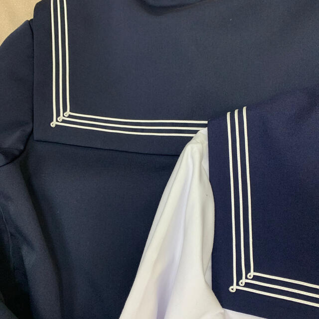 学生服　セーラー服×スカート ×夏用長袖　180A3点セット エンタメ/ホビーのコスプレ(衣装一式)の商品写真