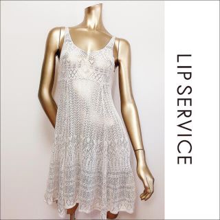 リップサービス(LIP SERVICE)のLIP SERVICE 透かし タンク ワンピース♡エゴイスト デュラス SLY(ミニワンピース)