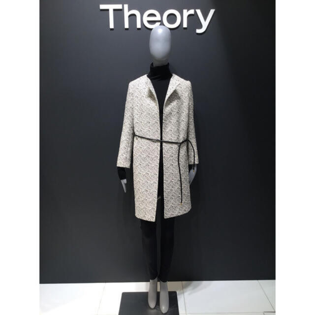 Theory 19ss ツイードノーカラーコート