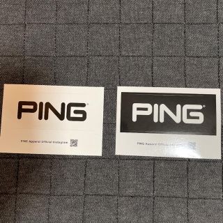 ピン(PING)の非売品！PINGオリジナルステッカー　白黒2枚セット(その他)