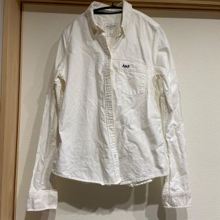 アバクロンビーアンドフィッチ(Abercrombie&Fitch)のアバクロ 白 シャツ レディース M(シャツ/ブラウス(長袖/七分))