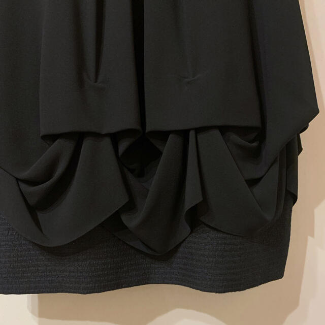 nano・universe(ナノユニバース)の【新品同様】ナノユニバース　ブラック　ワンピース　卒園式　結婚式 レディースのフォーマル/ドレス(ミディアムドレス)の商品写真