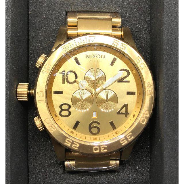 腕時計(アナログ)ニクソン NIXON 腕時計 クロノグラフ A083-502 ゴールド
