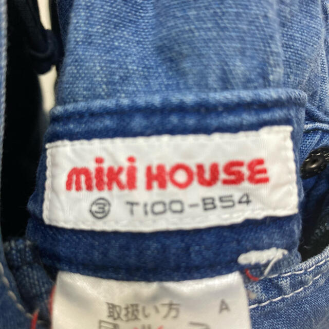 mikihouse(ミキハウス)のミキハウス　ジャンバースカート　100cm キッズ/ベビー/マタニティのキッズ服女の子用(90cm~)(スカート)の商品写真