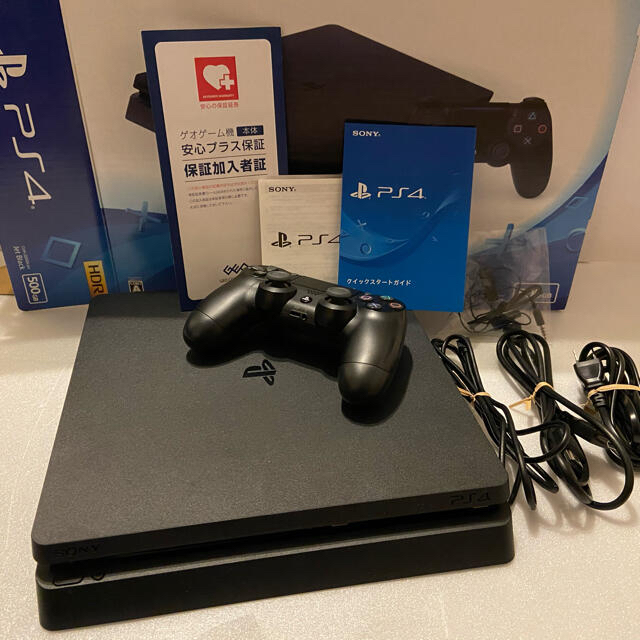 延長保証残あり PS4 本体 CUH-2200A ジェットブラック 500GB - 家庭用
