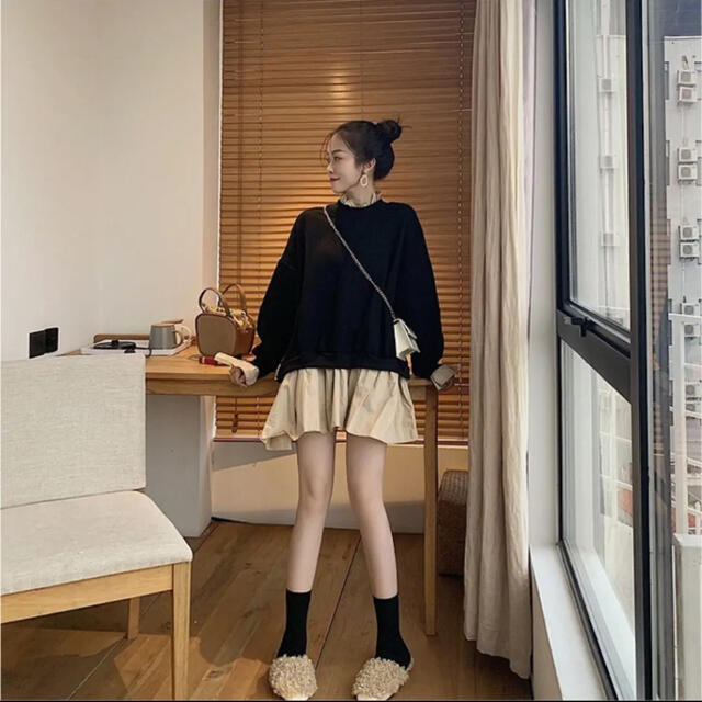 値下げ中！韓国ファッション asmee アズミー ワンピース スカートスウェット レディースのワンピース(ひざ丈ワンピース)の商品写真