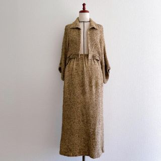 イッセイミヤケ(ISSEY MIYAKE)のISSEY MIYAKE イッセイミヤケ ペーパーツイード セットワンピース(ロングワンピース/マキシワンピース)