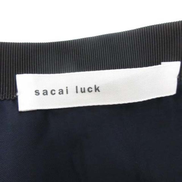 sacai luck(サカイラック)のサカイラック sacai luck ラップスカート ミニ 総柄 レース ウール レディースのスカート(ミニスカート)の商品写真