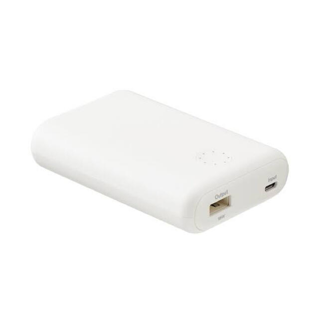 MUJI (無印良品)(ムジルシリョウヒン)の無印良品　ＵＳＢ用モバイルバッテリー ＭＪ－ＭＢ１ スマホ/家電/カメラのスマートフォン/携帯電話(バッテリー/充電器)の商品写真