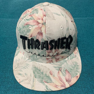 スラッシャー(THRASHER)の美品　THRASHER スラッシャー キャップ 帽子(キャップ)