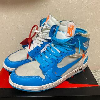 ナイキ(NIKE)のnike offwhite air jordan 1 unc(スニーカー)