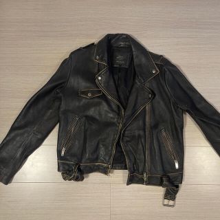 ザラ(ZARA)のZARA ライダースジャケット　リアルレザー(ライダースジャケット)