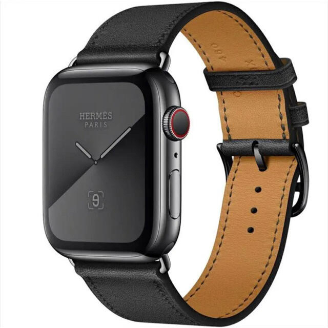 新品未使用】Apple Watch HERMES ブラックレザー 半額SALE☆ 16218円